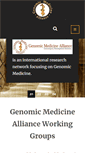 Mobile Screenshot of genomicmedicinealliance.org